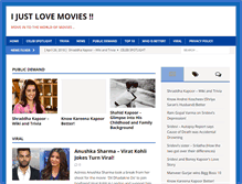 Tablet Screenshot of ijustlovemovies.com